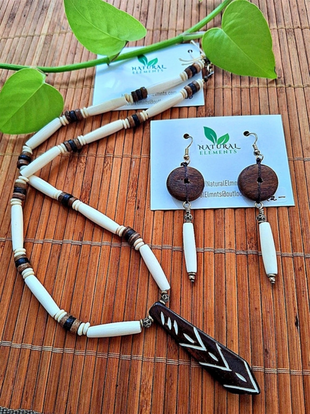 Bone & Wood Necklace